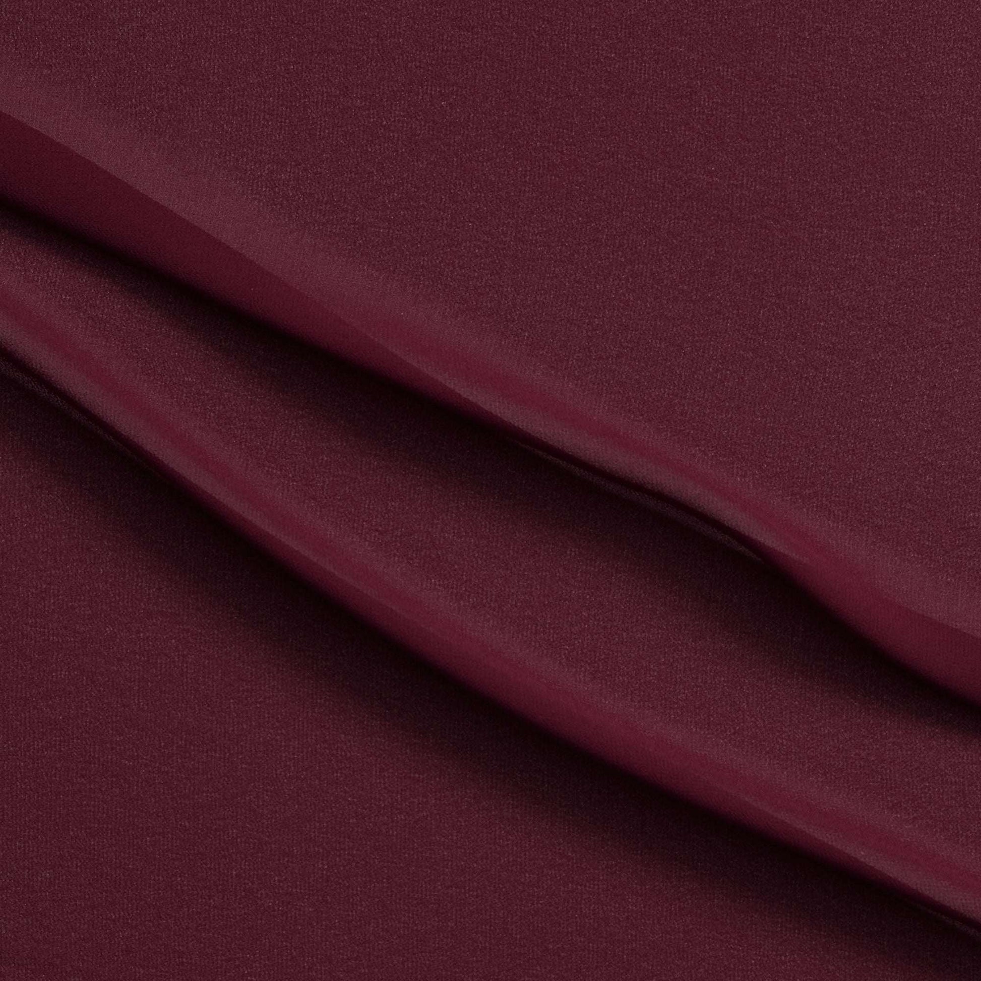 microgette presenting the ruby color version of a sheer soft plain weave Polyester microfibre with matte face and good drape