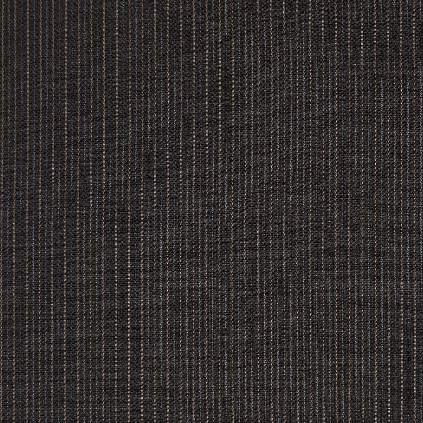 Presenting monza in the  charcoal colored Pin striped mid weight wool, polyester and rayon blend suitable for clothing and furnishings