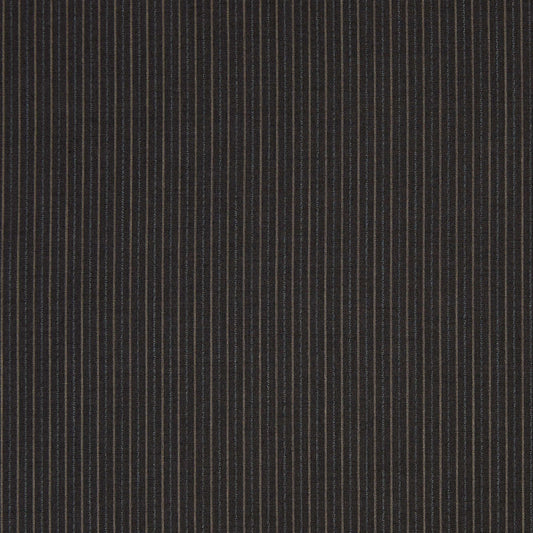 Presenting monza in the  charcoal colored Pin striped mid weight wool, polyester and rayon blend suitable for clothing and furnishings
