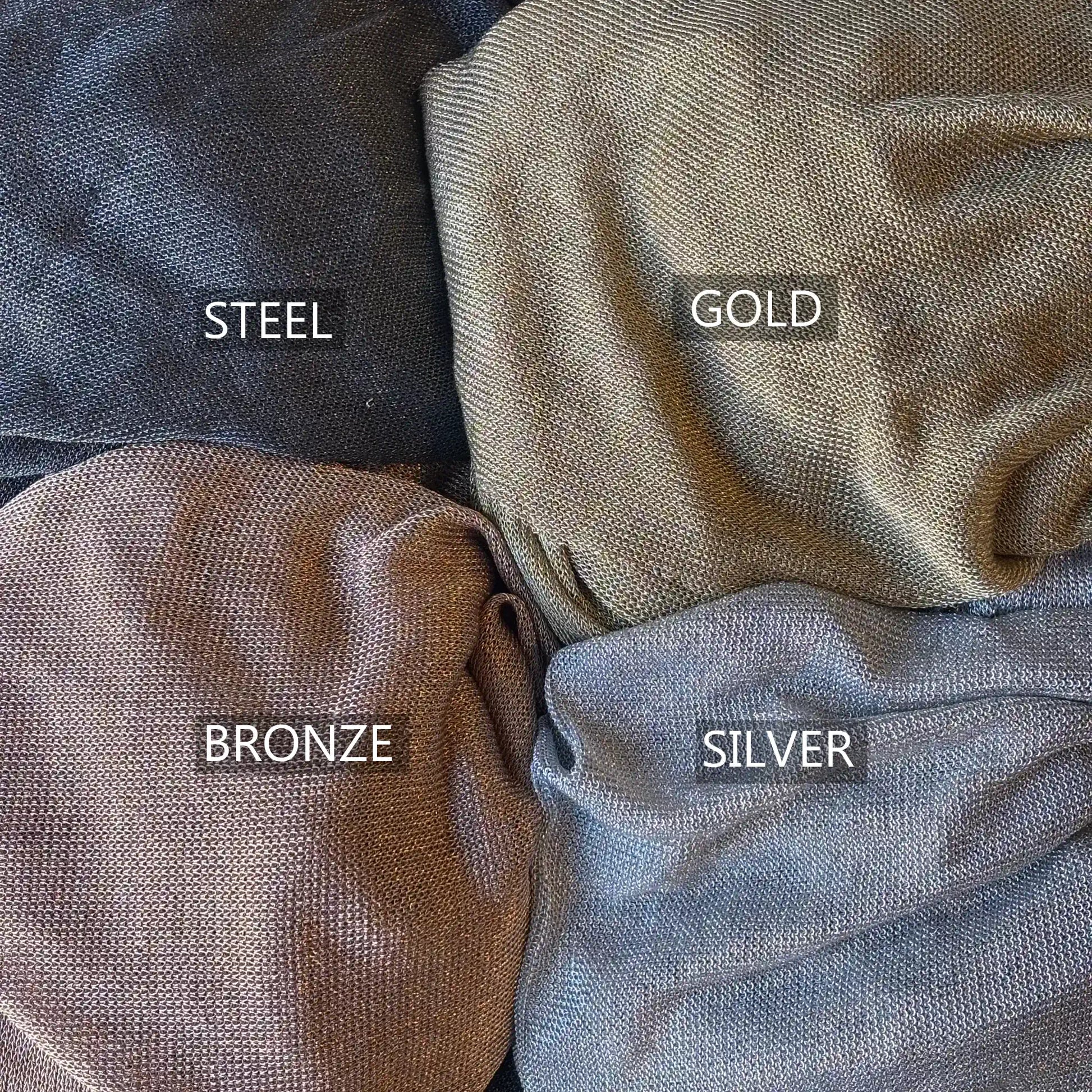 Exhibiting four shades of Mithral showing Steel, Gold, Bronze and Silver