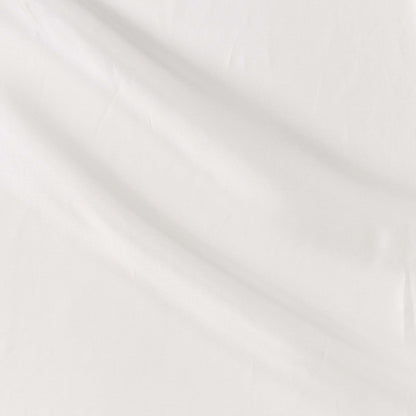 saga showing the ivory color version of a pure rayon Fine twill satin with fluid drape