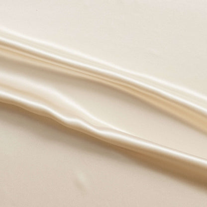 Silk Satin showing the latte colour version with natural sheen and fluid drape
