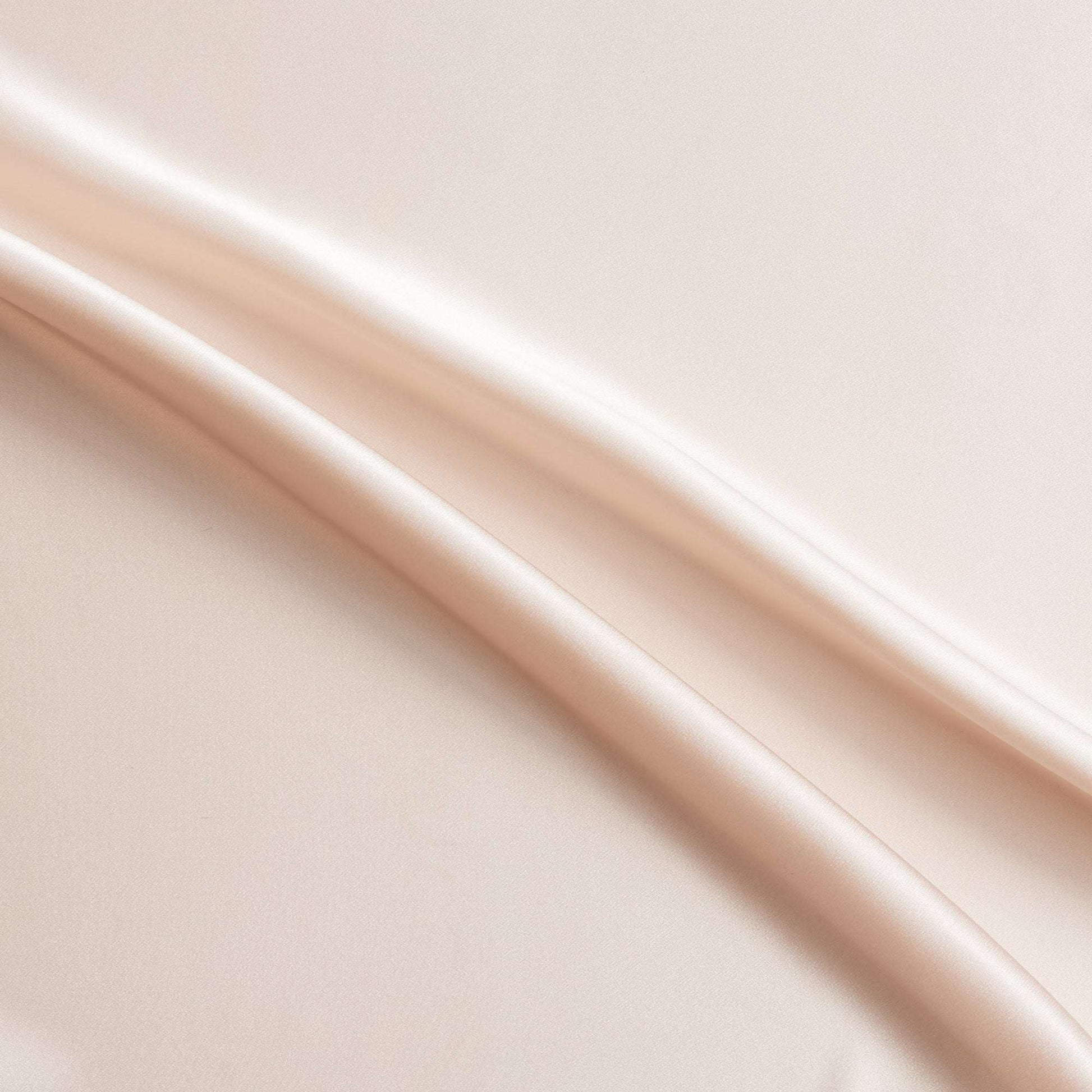 Silk Satin showing the Romance color version of a Soft Pure mulberry silk with natural sheen and fluid drape