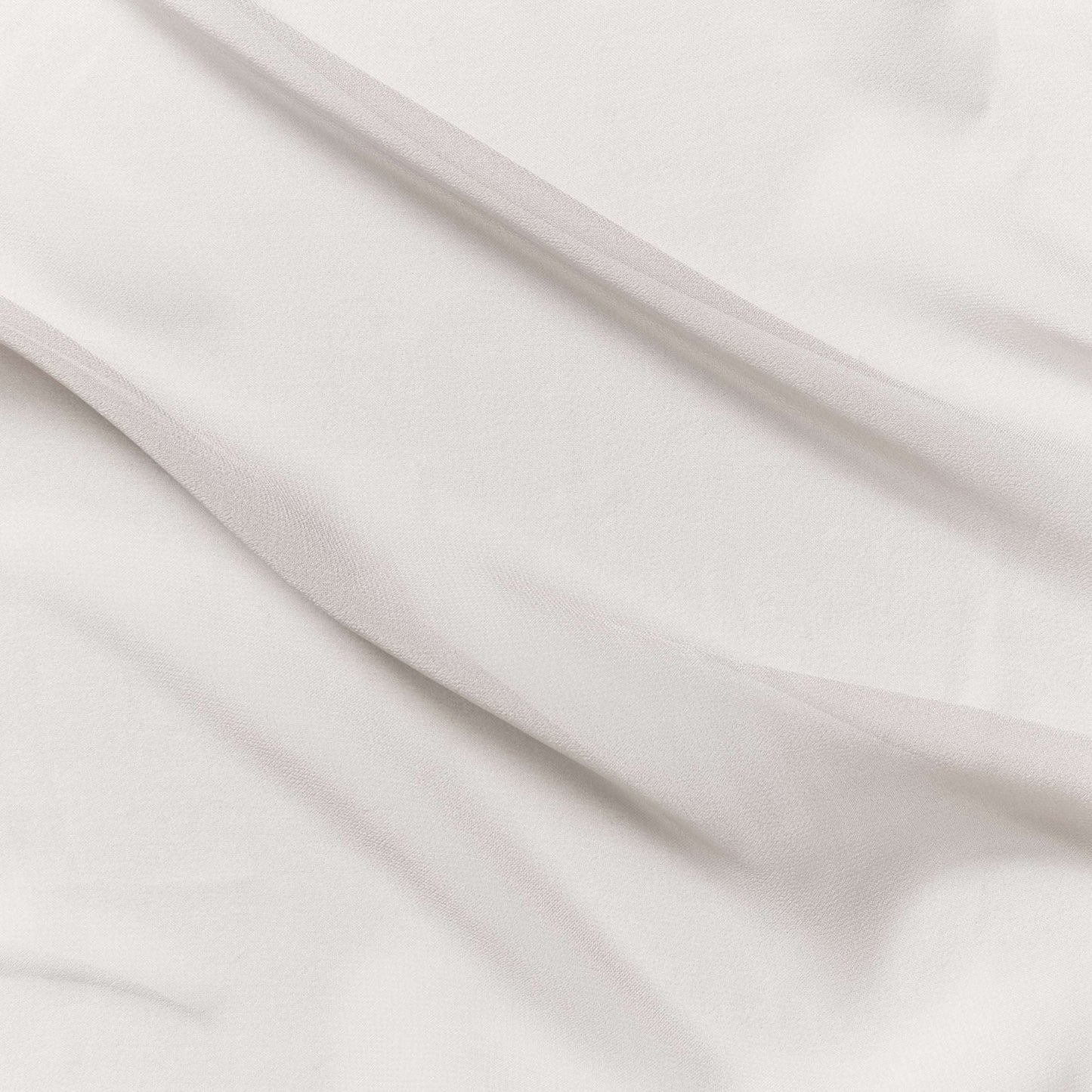 silk georgette showing the silver color version of a Lightweight sheer floaty pure silk with excellent drape great for layering and gathering