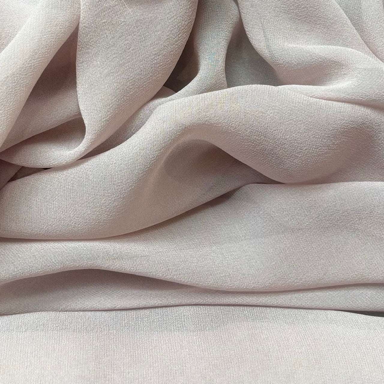 silk georgette showing the vintage color version of a Lightweight sheer floaty pure silk with excellent drape great for layering and gathering