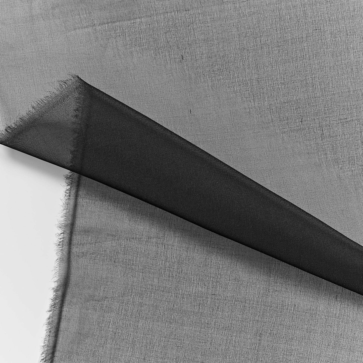 silk organza showing the black color version of a Lightweight stiff sheer pure silk with natural silk sheen