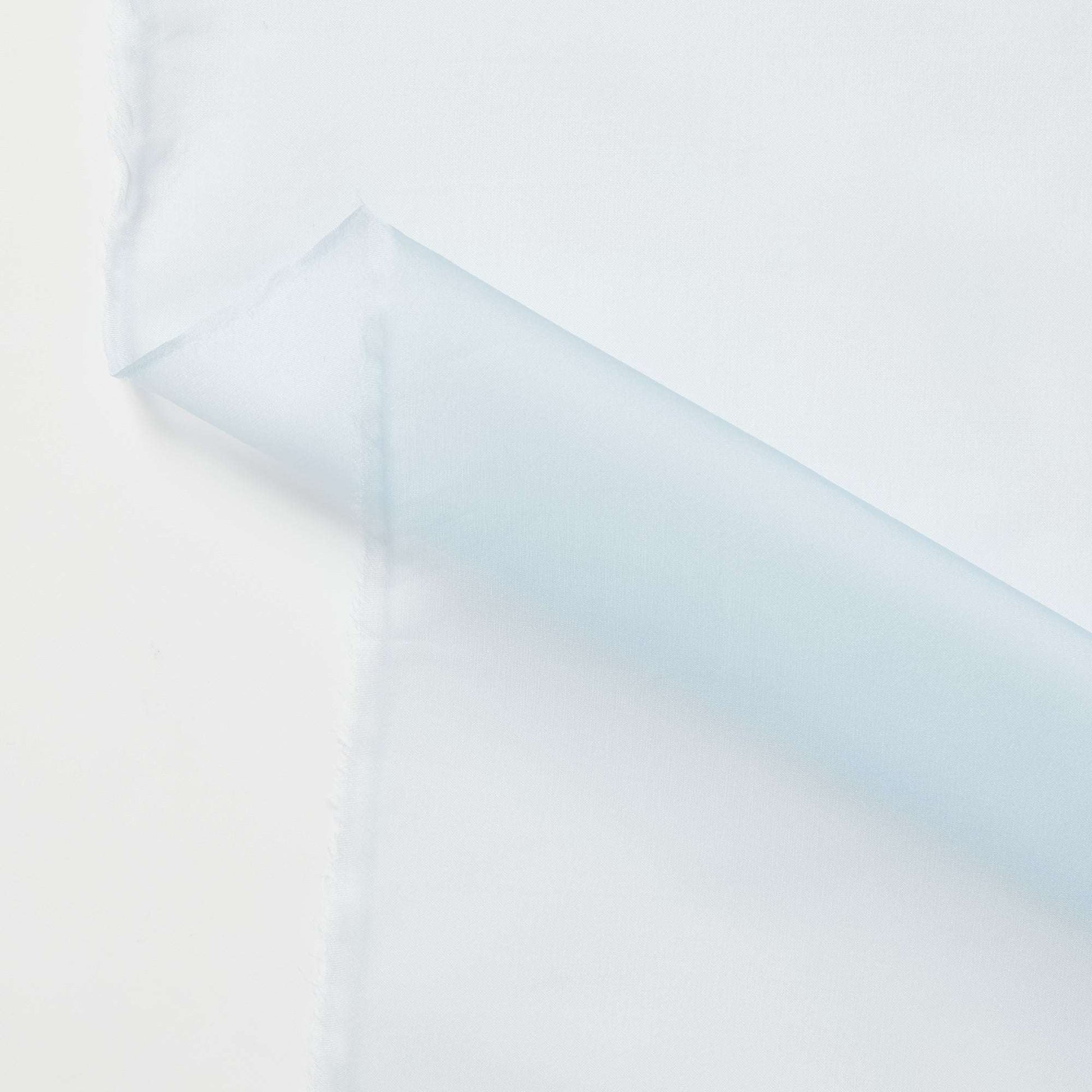 silk organza showing the blue color version of a sheer stiff Lightweight pure silk with natural silk sheen