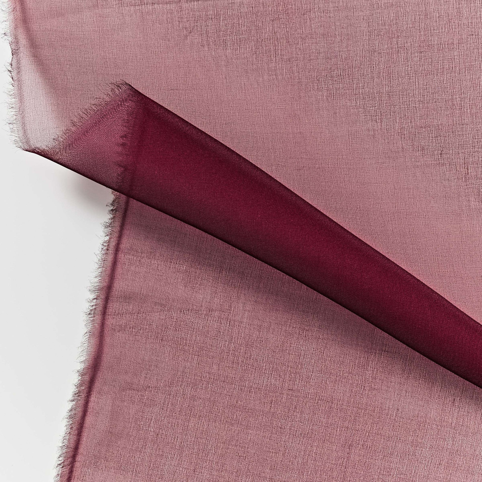 silk organza showing the burgundy color version of a Lightweight stiff sheer pure silk with natural silk sheen