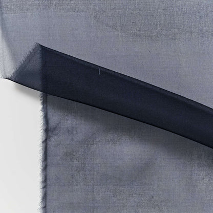 silk organza showing the navy color version of a Lightweight stiff sheer pure silk with natural silk sheen