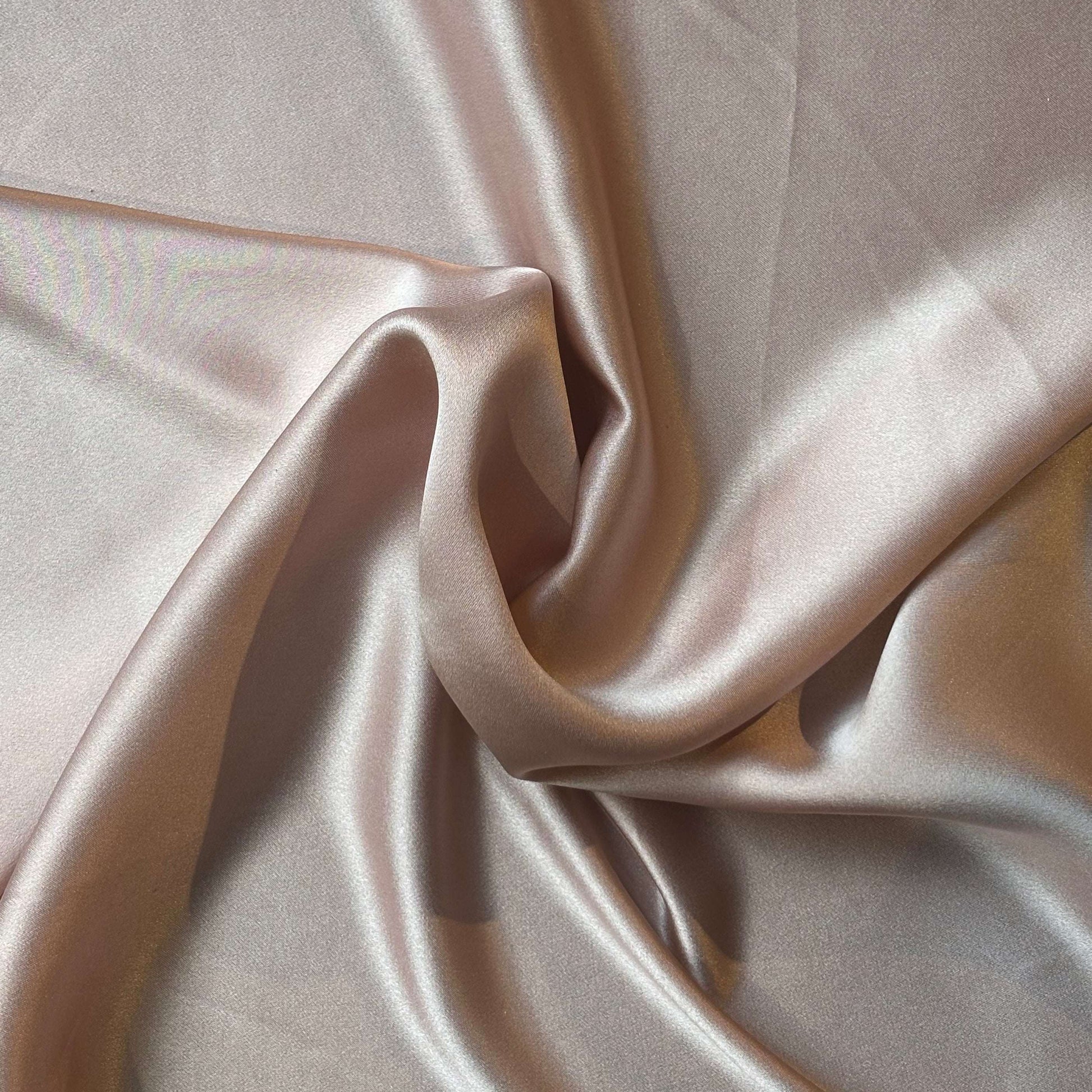 Silk Satin showing the Dusty color version of a Soft Pure mulberry silk with natural sheen and fluid drape