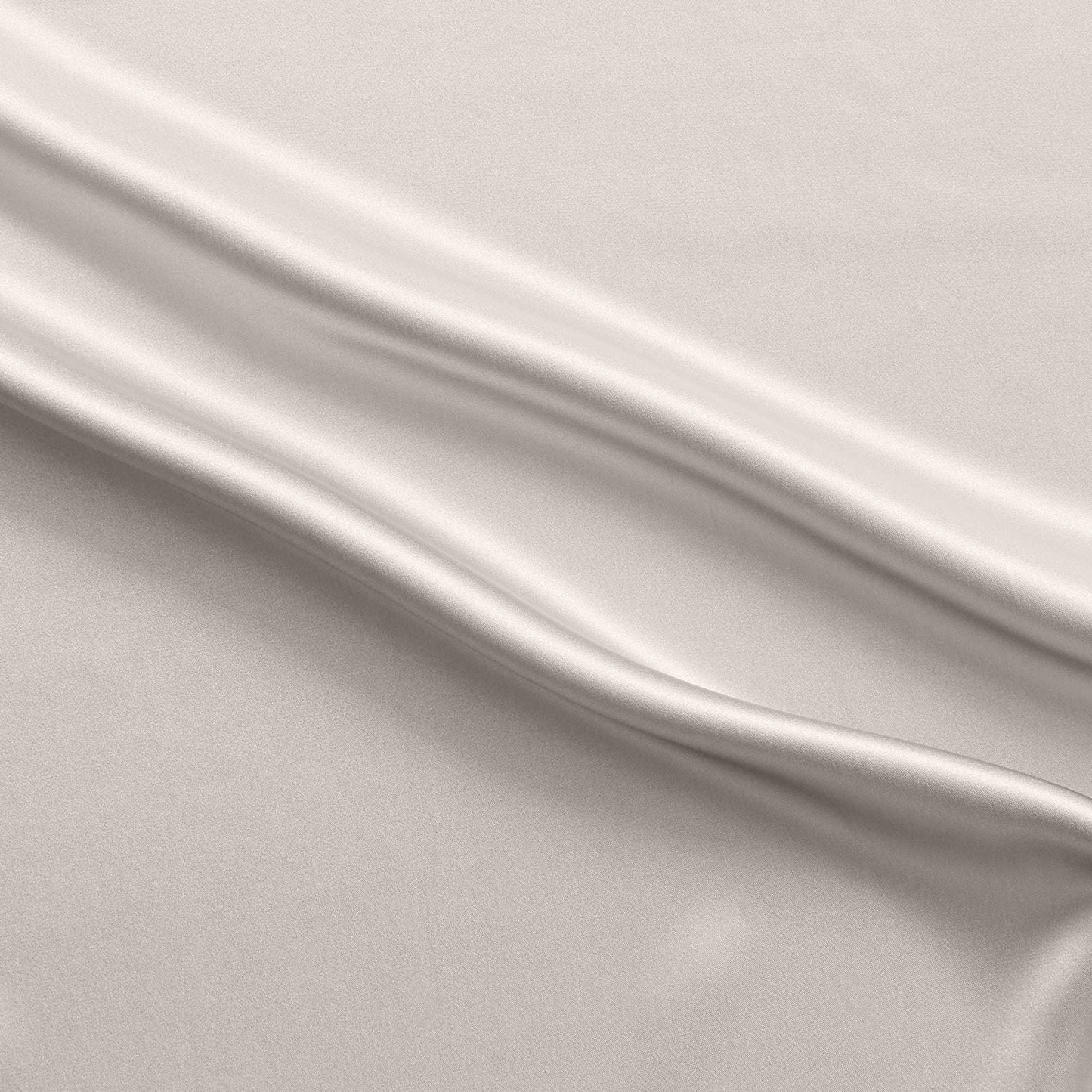 Mulberry silk satin showing the natural colour version with natural sheen and fluid drape