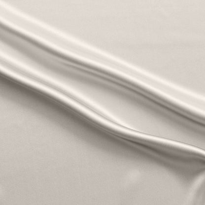 Mulberry silk satin showing the natural colour version with natural sheen and fluid drape