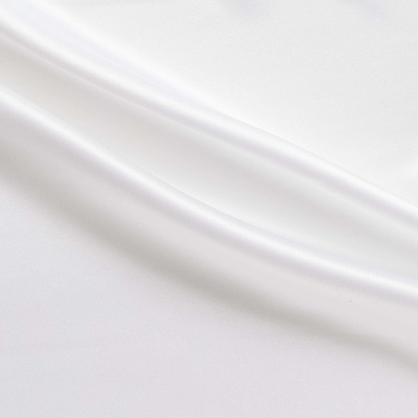 Satin silk satin showing the white color version with natural sheen and fluid drape
