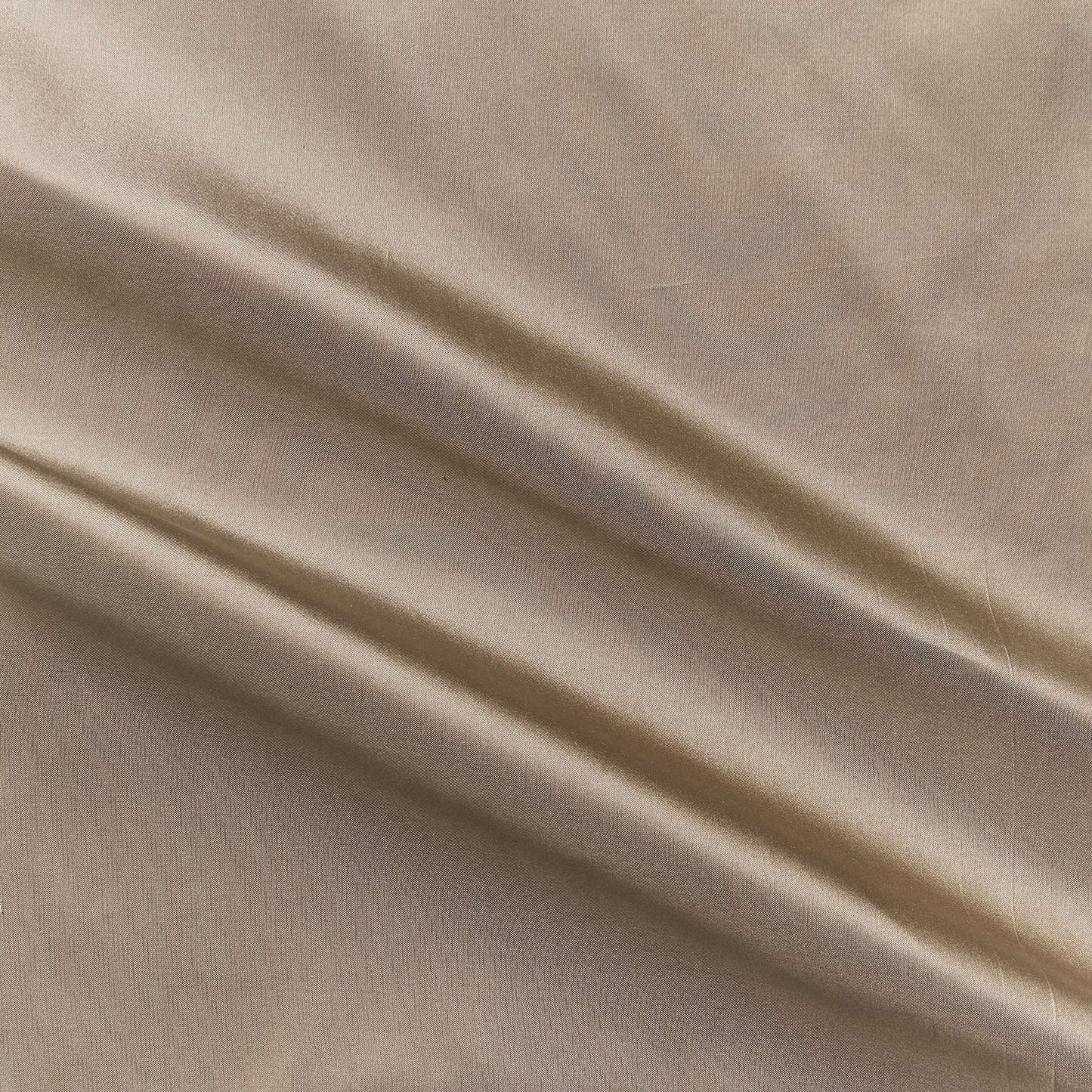 silk taffeta colours showing the mocha color version of a smooth crisp pure silk with good drape