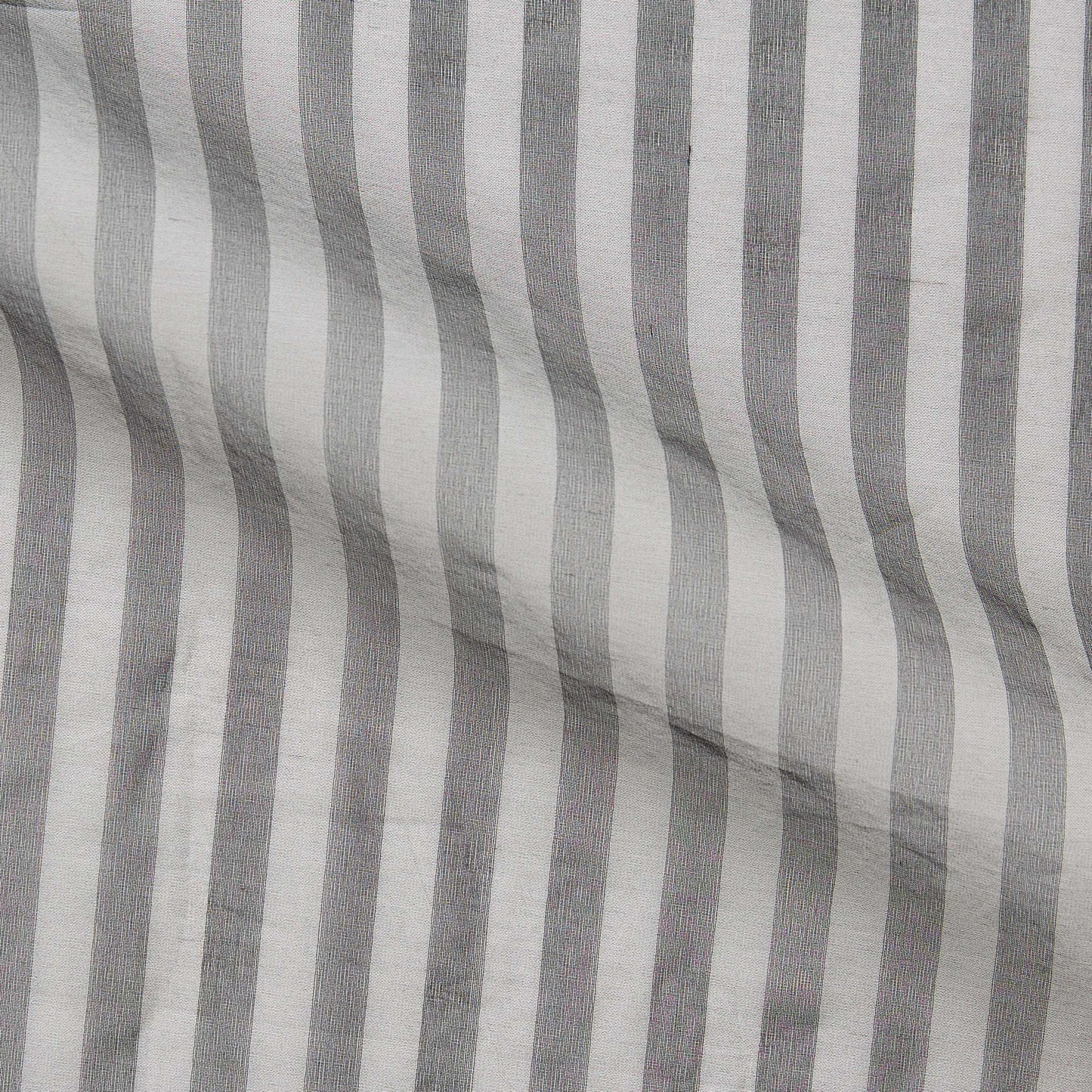 silk organza showing the black and white striped colored shades of a Lightweight stiff sheer pure silk with natural silk sheen