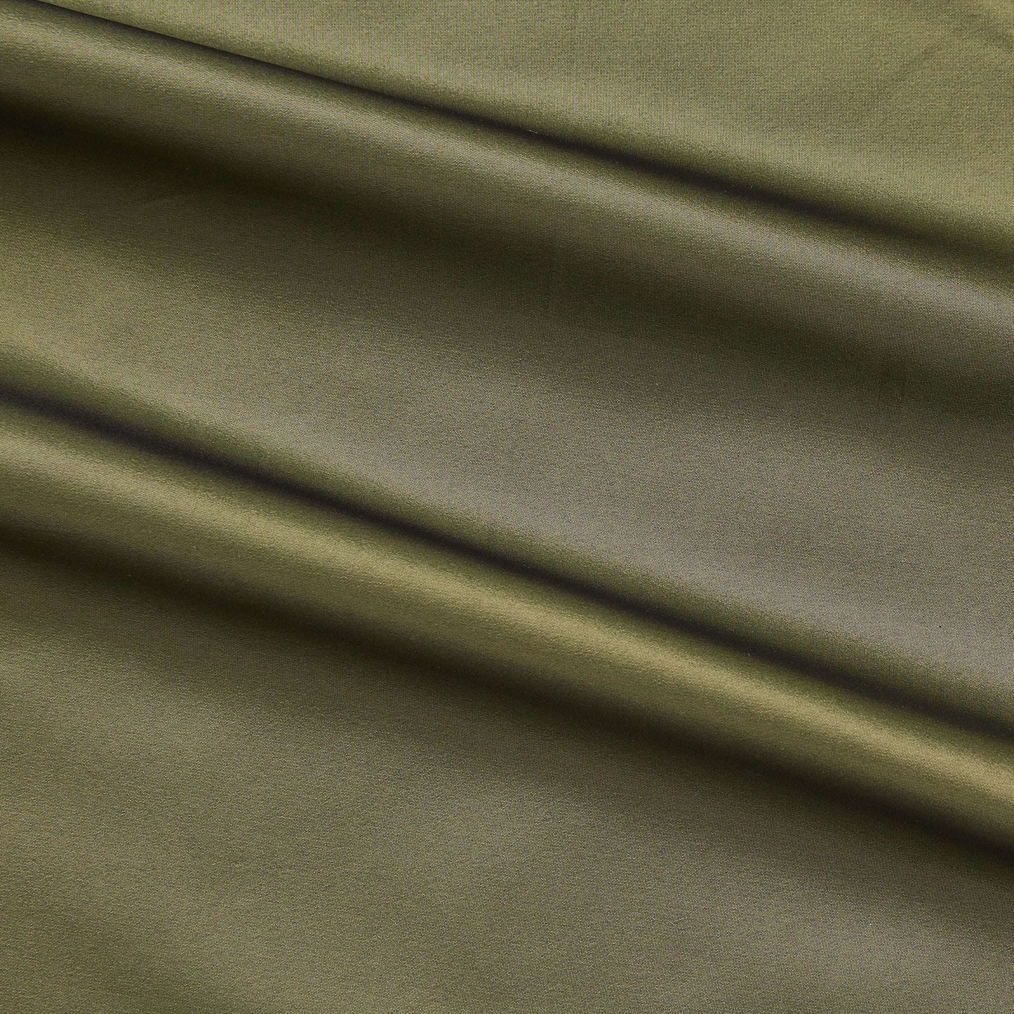 Tatler showing the plain Olive color version of a pure Polyester crisp smooth and lightweight shot taffeta with lustre