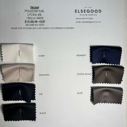 Showing the Trump Color Card