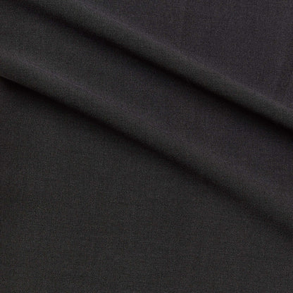 zara plain showing the charcoal color version of a two-way stretch soft polyester and rayon with added spandex