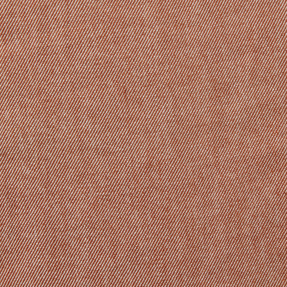 Cotton Twill displaying the rust version of a color heavy weight yarn dyed pure cotton fabric