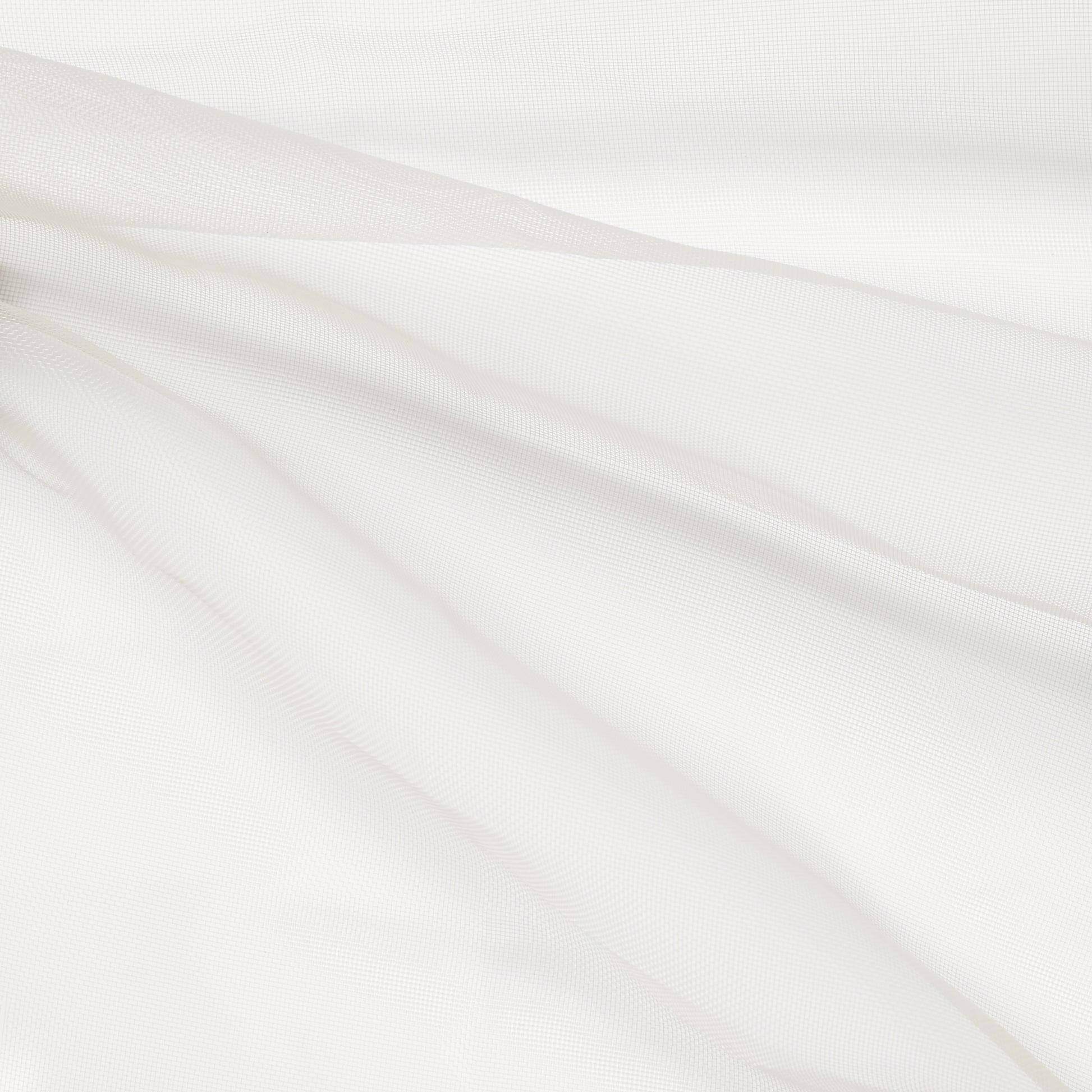 crinoline showing the ivory color version of a pure polyester stiff fine netting with subtle sheen