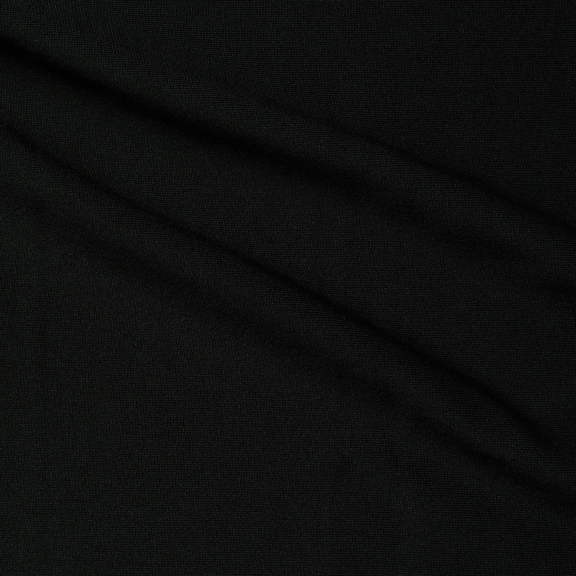 Illustrating custom knit a black colored gutsy heavy weight 2 way stretch polyester blended with spandex