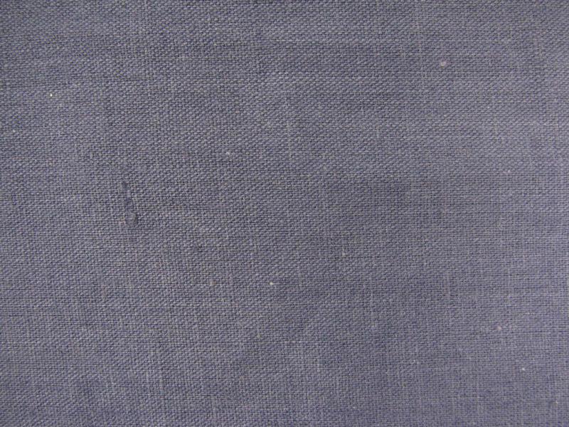 Calico linen illustrating an  indigo linen and cotton blend