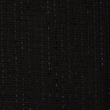 Eyelash displaying the black color woven yarn dyed tweed Acrylic  blend for suiting