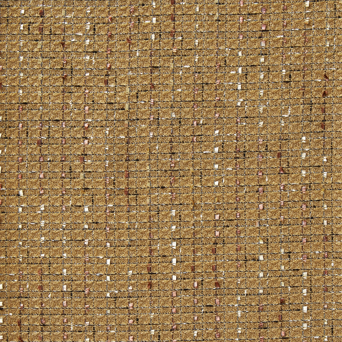 Eyelash displaying the camel  color woven yarn dyed tweed-like Acrylic  blend for suiting