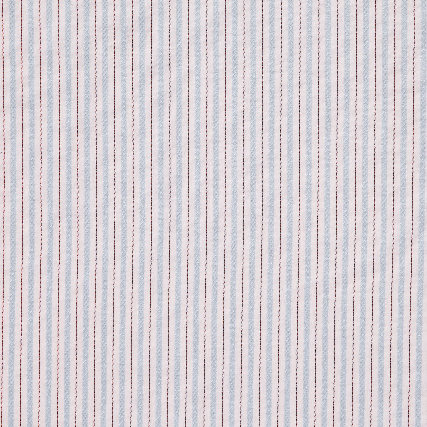 gap displaying the blue color version with Pencil striped stretch nylon and cotton with stitch detailing and good drape