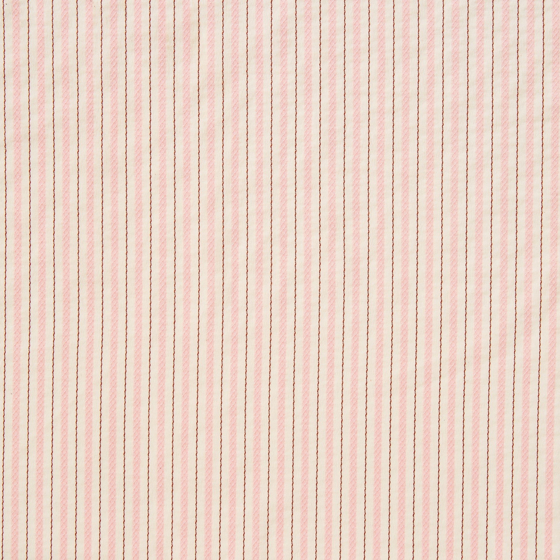 gap displaying the pink color version with Pencil striped stretch nylon and cotton with stitch detailing and good drape