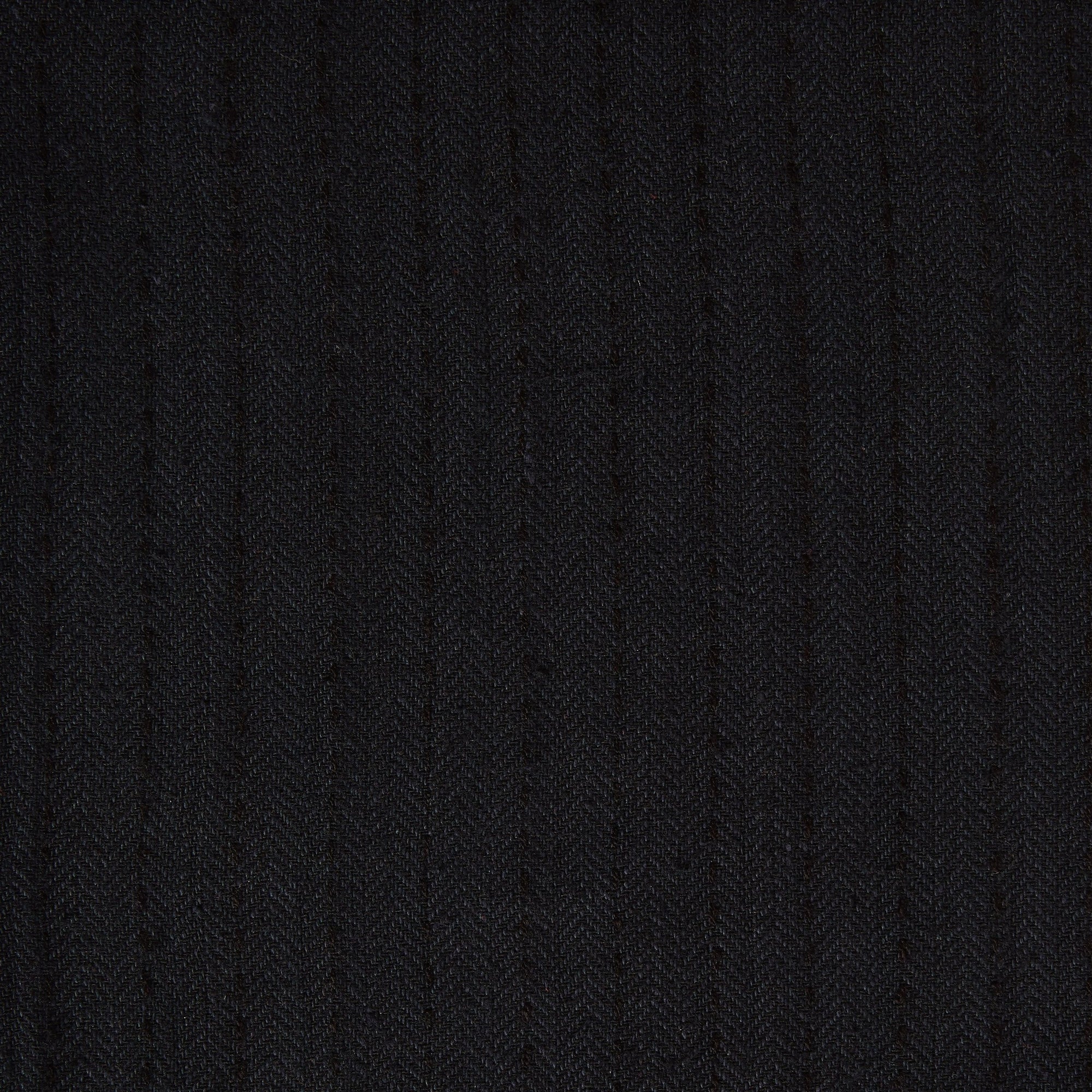 Displaying herringbone a black colored classic patterned all natural viscose and wool blend
