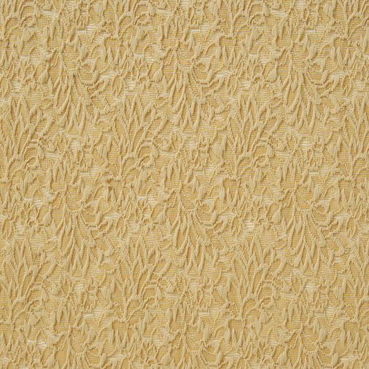 Presenting illusion Jacquard a gold colored stretch  abstract floral design on polyester and nylon with spandex mesh