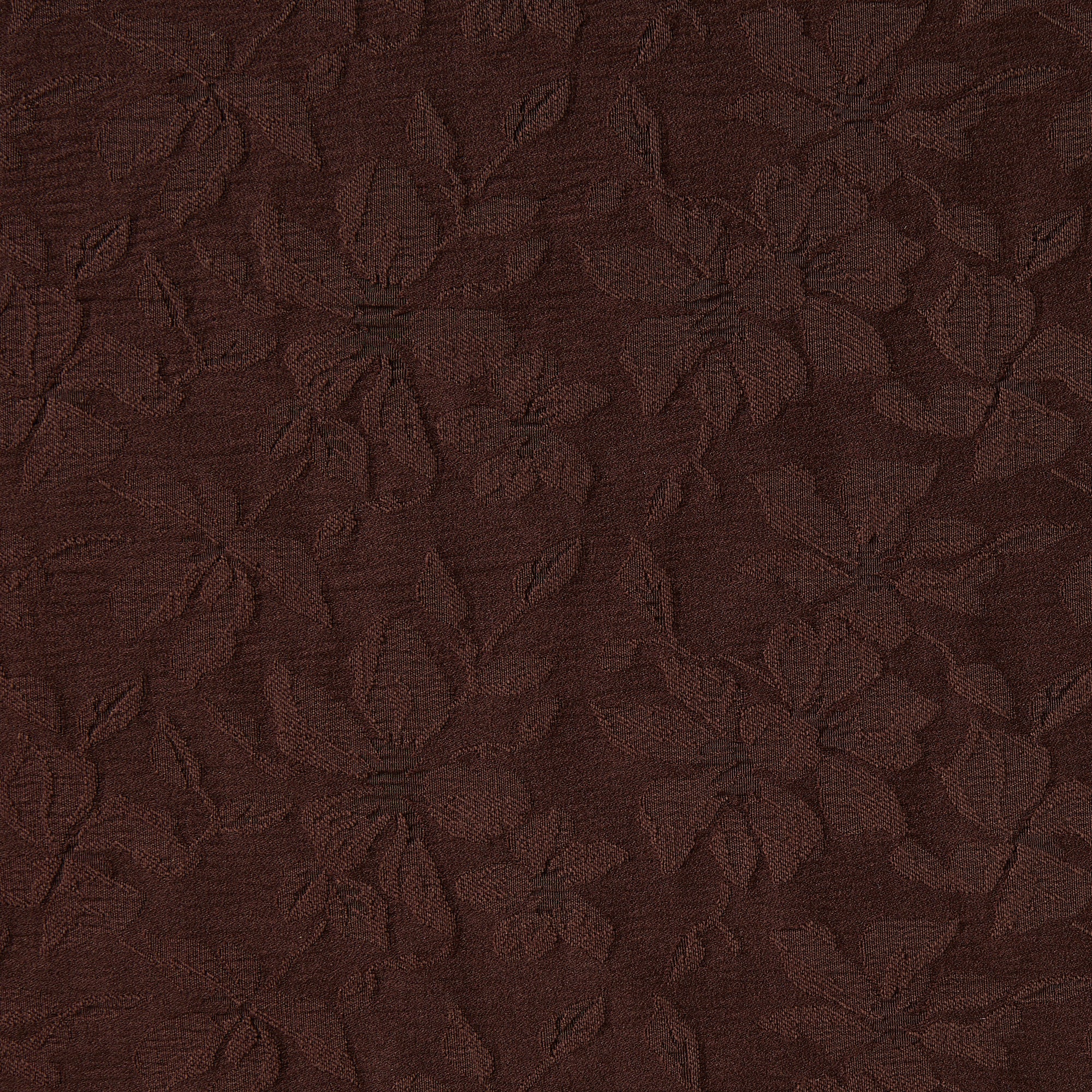 Displaying liliy a bark colored fabric in a classic floral  jacquard stretch cotton polyester and spandex