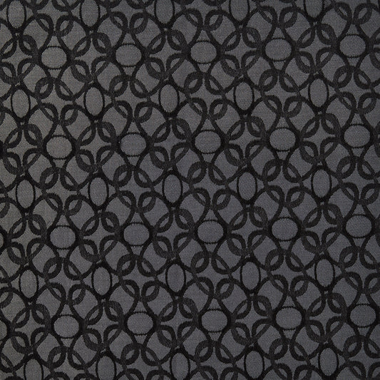 Link presenting the Black color version with Stretch classic jacquard chainmail cotton and polyester with spandex blend 