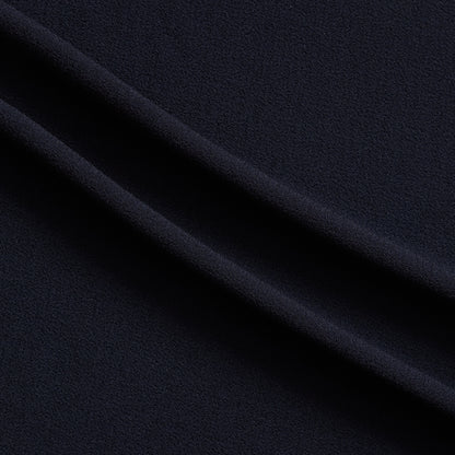 London Crepe presenting the navy color version with 2 way stretch knit polyester with spandex
