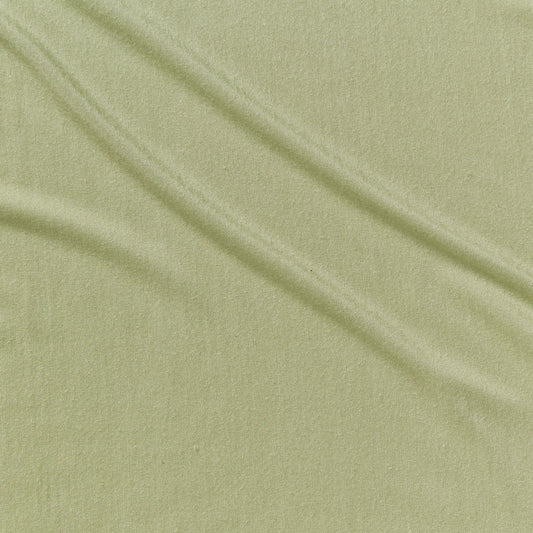 Displaying MICROMODAL a  light moss colored fabric with  Soft Stretch moisture wicking stretch Micromodal and Spandex 