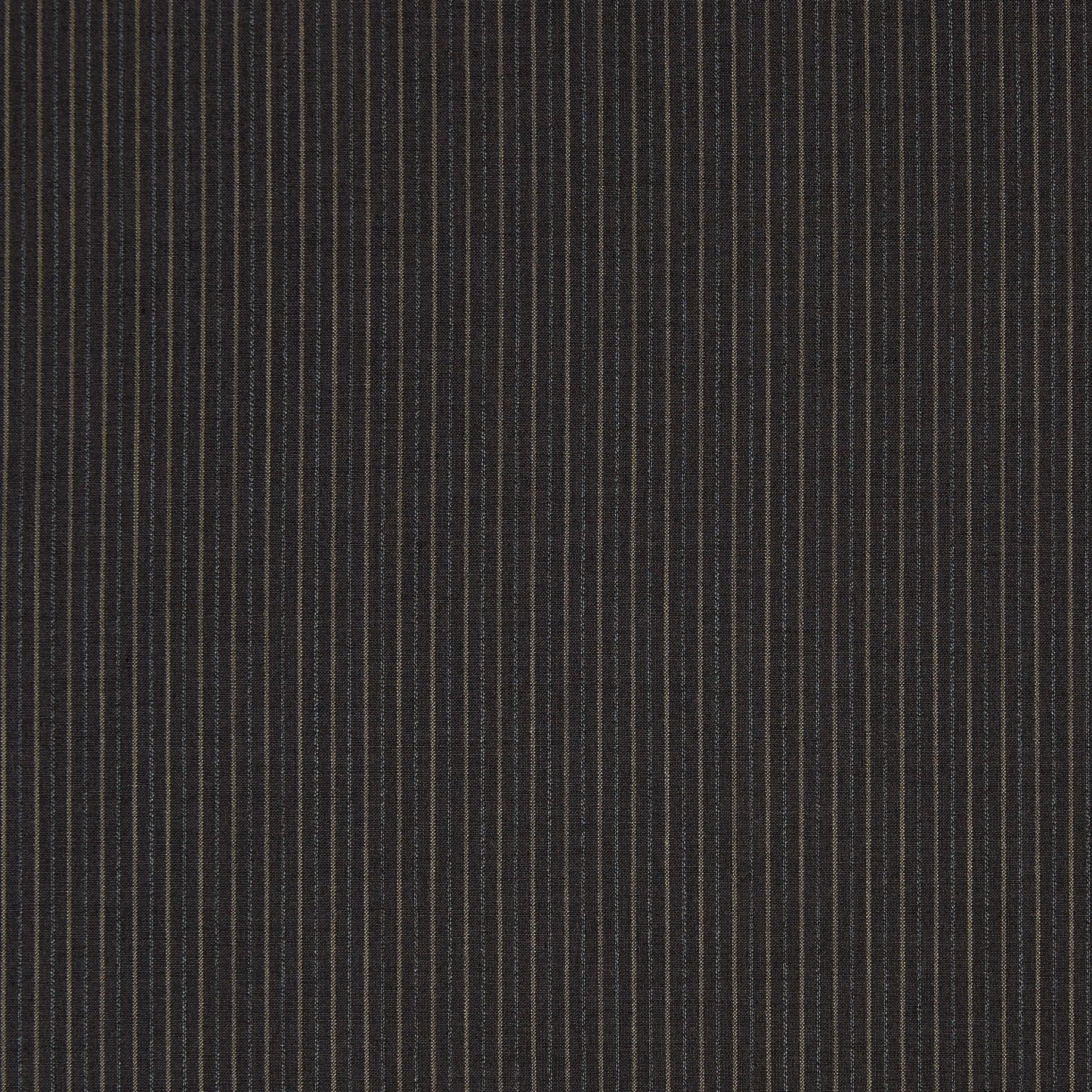 Displaying monza in the  charcoal colored Pin striped mid weight wool, polyester and rayon blend suitable for clothing and furnishings