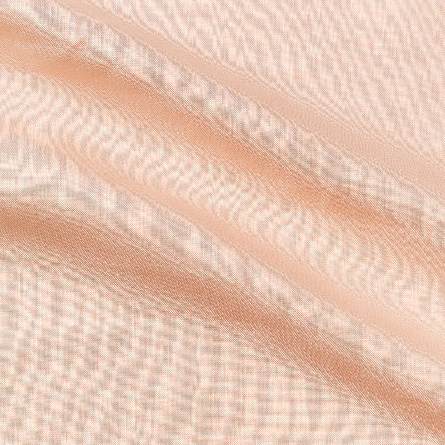 runaway displaying the coral color version of a linen and rayon blend with soft hand feel and featuring moderate drape