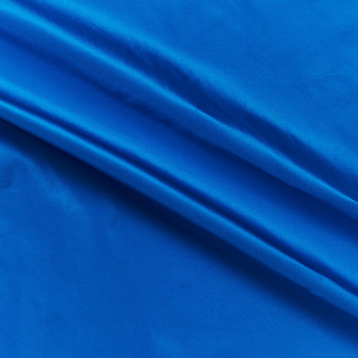 silk taffeta narrow showing the royal color version of a smooth crisp pure silk with good drape with good drape