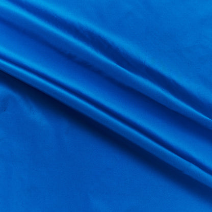 silk taffeta narrow showing the royal color version of a smooth crisp pure silk with good drape with good drape