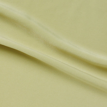 sistine featuring the hay color version of a soft and smooth pure polyester with silky hand feel and fluid drape