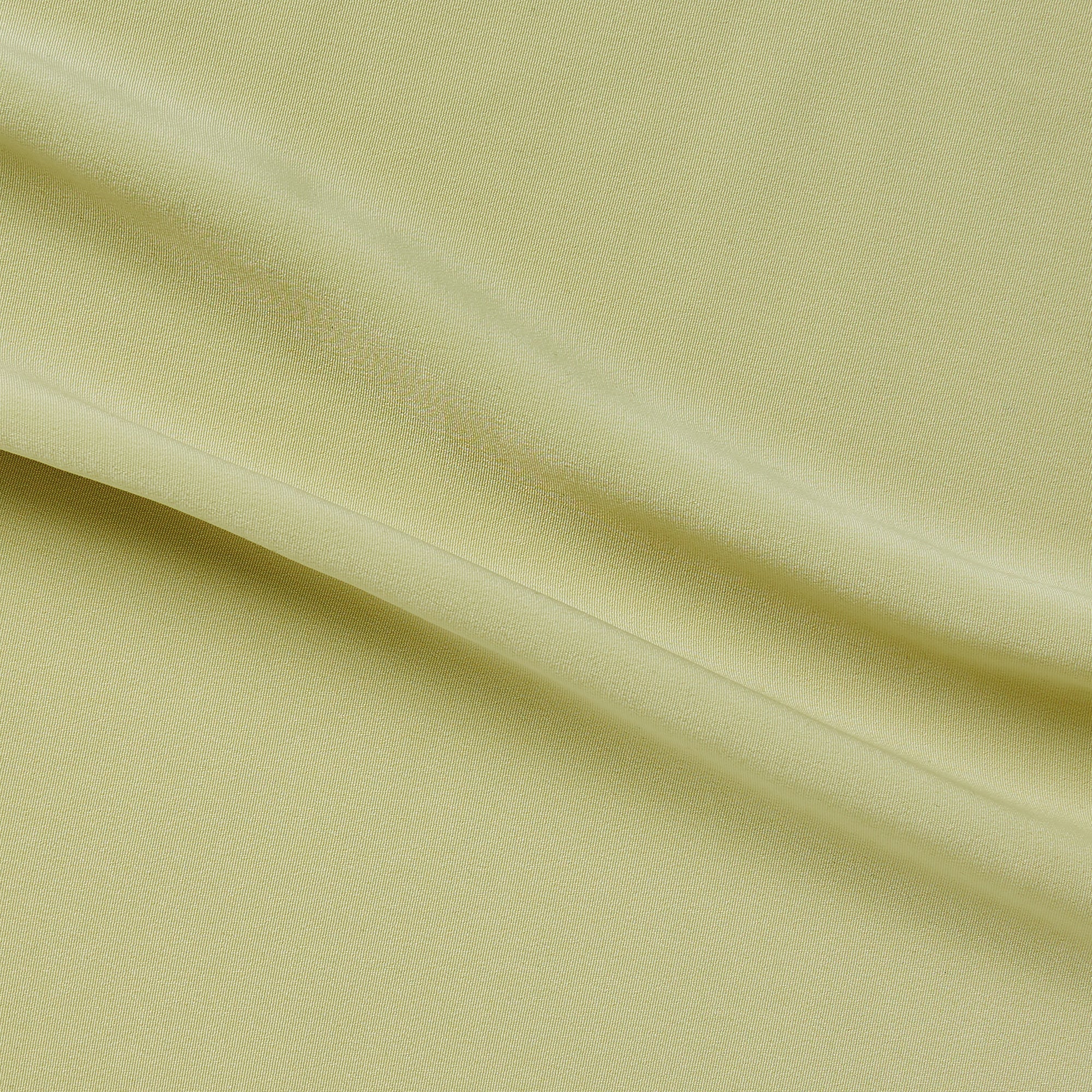 sistine illustrating the hay color version of a soft and smooth pure polyester with silky hand feel and fluid drape