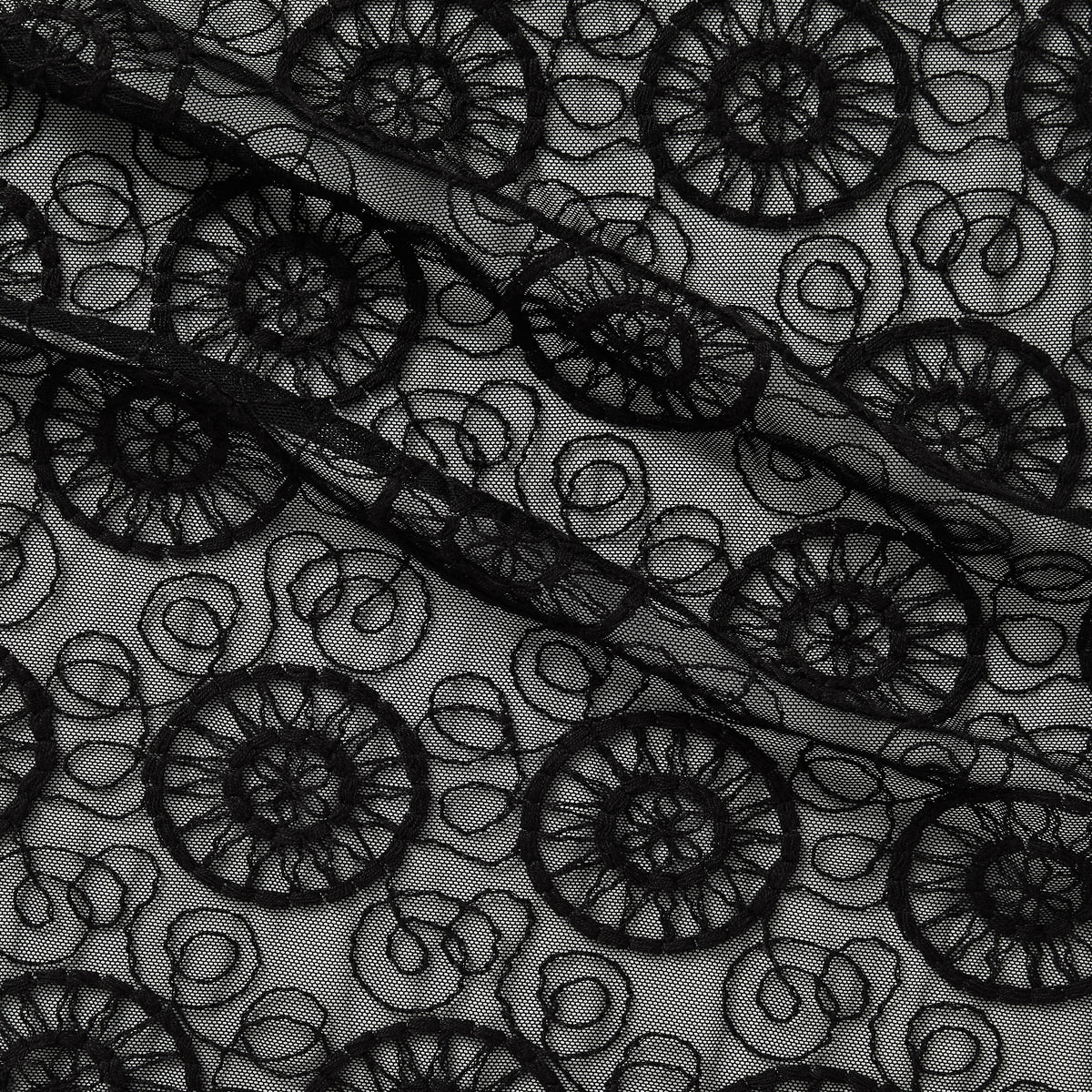 SOLARIS | EMBROIDERED MESH – Elsegood Silk & Fabrics